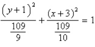<strong>Identify the conic by writing the equation in standard form. </strong> A) ; hyperbola B) ; hyperbola C) ; ellipse D) ; hyperbola E) ; ellipse