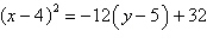 <strong>Identify the conic by writing the equation in standard form. </strong> A) ; hyperbola B) ; hyperbola C) ; parabola D) ; circle E) ; parabola