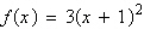 <strong>Find the standard form of the quadratic function shown below: </strong> A) B) C) D) E)