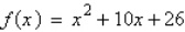 <strong>Determine the x-intercept(s) of the quadratic function .</strong> A) B) C) no x-intercept(s) D) E)