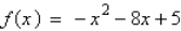 <strong>From the graph of the quadratic function , determine the equation of the axis of symmetry.</strong> A) B) C) D) E)