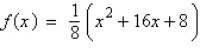 <strong>Write the quadratic function in standard form.</strong> A) B) C) D) E)