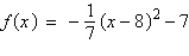 <strong>Write the quadratic function in standard form.</strong> A) B) C) D) E)