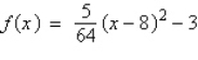 <strong>Write the standard form of the equation of the parabola that has a vertex at and passes through the point .</strong> A) B) C) D) E)