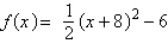 <strong>Write the standard form of the equation of the parabola that has a vertex at and passes through the point .</strong> A) B) C) D) E)