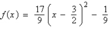 <strong>Write the standard form of the equation of the parabola that has a vertex at and passes through the point .</strong> A) B) C) D) E)