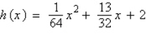 <strong>The height, , of a punted rugby ball is given by where x is the horizontal distance in feet from the point where the ball is punted. How far, horizontally, is the ball from the kicker when it is at its highest point?</strong> A) B) C) D) E)
