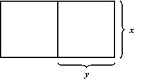 <strong>A farmer has 336 feet of fencing and wants to build two identical pens for his prize-winning pigs. The pens will be arranged as shown. Determine the dimensions of a pen that will maximize its area. </strong> A) B) C) D) E)