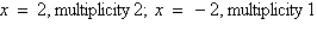 <strong>Using a graphing utility, graph and approximate the zeros and their multiplicity.</strong> A) B) C) D) E)