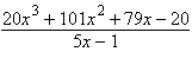 <strong>Use synthetic division to divide. </strong> A) B) C) D) E)