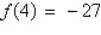 <strong>If , use synthetic division to evaluate .</strong> A) B) C) D) E)