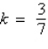 <strong>After determining whether the variation model below is of the form or , find the value of k.</strong> A) B) C) D) E)