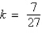 <strong>After determining whether the variation model below is of the form or , find the value of k.</strong> A) B) C) D) E)