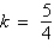 <strong>After determining whether the variation model below is of the form or , find the value of k.</strong> A) B) C) D) E)