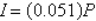 <strong>The simple interest on an investment is directly proportional to the amount of the investment. By investing $7750 in a certain certificate of deposit, you obtained an interest payment of $372.00 after 1 year. Determine a mathematical model that gives the interest, I , for this CD after 1 year in terms of the amount invested, P.</strong> A) B) C) D) E)