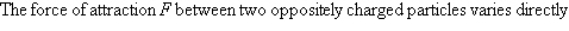 <strong>Find a mathematical model for the verbal statement: </strong> A) B) C) D) E)