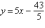 <strong>Write the slope-intercept form of the equation of the line through the given point perpendicular to the given line. point: (-7, -8) line: -9x - 45y = 9</strong> A) B) C) D) E)