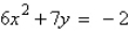 <strong>Which equation does not represent y as a function of x?</strong> A) B) C) D) E)