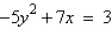 <strong>Which equation does not represent y as a function of x?</strong> A) B) C) D) E)