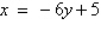 <strong>Which equation does not represent y as a function of x?</strong> A) B) C) D) E)