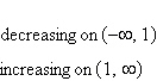 <strong>Determine the intervals over which the function is increasing, decreasing, or constant. </strong> A) B) C) D) E)