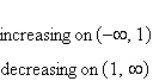 <strong>Determine the intervals over which the function is increasing, decreasing, or constant. </strong> A) B) C) D) E)
