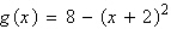 <strong>Write an equation for the function that is described by the following characteristics: the shape of , but moved eight units down, two units to the left, and then reflected in the x-axis</strong> A) B) C) D) E)