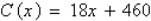 <strong>The monthly cost C of running the machinery in a factory for t hours is given by The number of hours t needed to produce x products is given by . Find the equation representing the cost C of manufacturing x products.</strong> A) B) C) D) E)