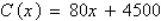 <strong>The monthly cost C of running the machinery in a factory for t hours is given by The number of hours t needed to produce x products is given by . Find the equation representing the cost C of manufacturing x products.</strong> A) B) C) D) E)