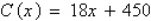 <strong>The monthly cost C of running the machinery in a factory for t hours is given by The number of hours t needed to produce x products is given by . Find the equation representing the cost C of manufacturing x products.</strong> A) B) C) D) E)