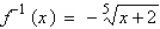 <strong>Find the inverse function of f. </strong> A) B) C) D) E)