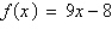 Show algebraically that f and g are inverse functions.