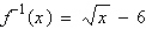 <strong>Determine whether the function has an inverse function. If it does, find the inverse function. </strong> A) B) C) D) No inverse function exists. E)