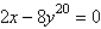 <strong>Use algebraic tests to check the following for symmetry with respect to the axes and the origin. </strong> A) Symmetric with respect to the origin. B) No symmetry. C) Symmetric with respect to the y-axis. D) Symmetric with respect to the x-axis.