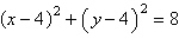 <strong>Write the standard form of the equation of the circle with the given characteristics. center: ; solution point: </strong> A) B) C) D) E)