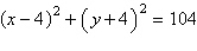 <strong>Write the standard form of the equation of the circle with the given characteristics. center: ; solution point: </strong> A) B) C) D) E)