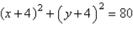 <strong>Write the standard form of the equation of the circle with the given characteristics. center: ; solution point: </strong> A) B) C) D) E)