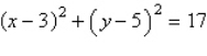 <strong>Write the standard form of the equation of the circle with the given characteristics. endpoints of a diameter: , </strong> A) B) C) D) E)