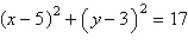 <strong>Write the standard form of the equation of the circle with the given characteristics. endpoints of a diameter: , </strong> A) B) C) D) E)