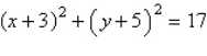 <strong>Write the standard form of the equation of the circle with the given characteristics. endpoints of a diameter: , </strong> A) B) C) D) E)