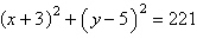 <strong>Write the standard form of the equation of the circle with the given characteristics. endpoints of a diameter: , </strong> A) B) C) D) E)