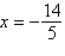 <strong>Solve the equation .</strong> A) B) C) D) E)