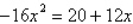 <strong>Write the following quadratic equation in standard form. </strong> A) B) C) D) E)