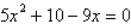<strong>Write the following quadratic equation in standard form. </strong> A) B) C) D) E)