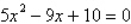 <strong>Write the following quadratic equation in standard form. </strong> A) B) C) D) E)
