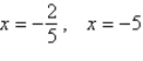 <strong>Solve the following quadratic equation by factoring. </strong> A) B) C) D) E)