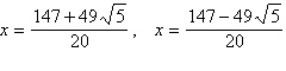 <strong>Use the Quadratic Formula to solve .</strong> A) B) C) D) E)