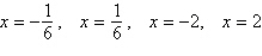 <strong>Find all solutions to the equation .</strong> A) B) C) D) E)