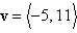 <strong>Find the component form of vector v with initial point and terminal point .</strong> A) B) C) D) E)