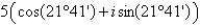 <strong>Find the standard form of the complex number . Round values to the nearest hundredth.</strong> A) B) C) D) E)